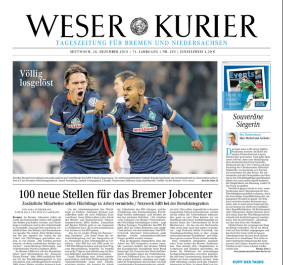 Titel Weser Kurier