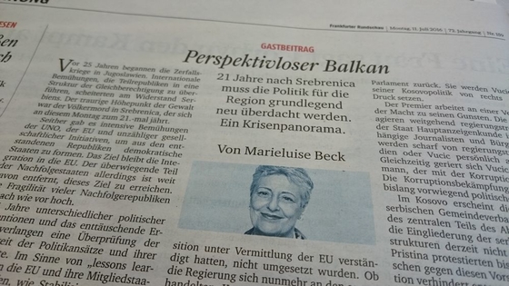 Frankfurter Rundschau Perspektivloser Balkan